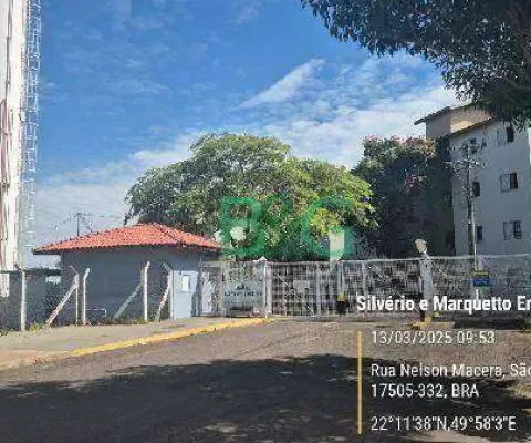 Apartamento à venda, 46 m² por r$ 78.212,84 - jardim américa - marília/sp