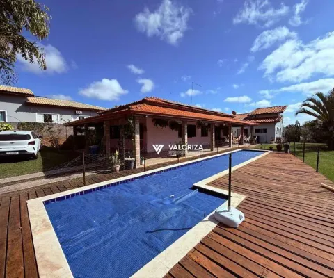 Chácara com 5 dormitórios à venda, 904 m² por r$ 950.000,00 - condomínio village da serra - araçoiaba da serra/sp