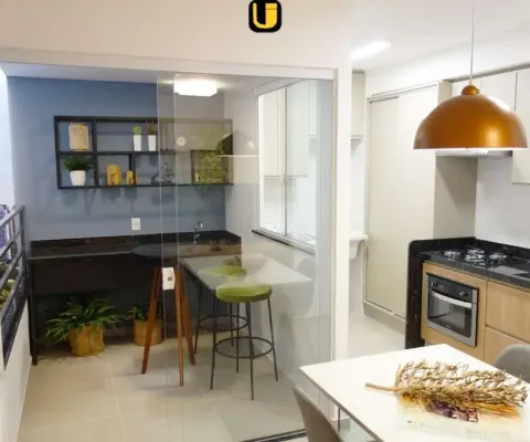 Apartamento 2/4 à venda, suíte, varanda gourmet, elevador na zona sul de uberlândia com entrada parcelada