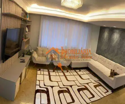 Sobrado com 3 dormitórios à venda, 160 m² por r$ 790.000,00 - parque santo antônio - guarulhos/sp