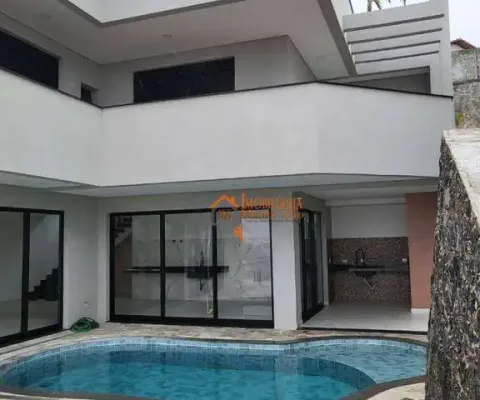 Sobrado com 3 dormitórios, 350 m² - venda por r$ 3.700.000,00 ou aluguel por r$ 16.500,00/mês - jardim imperial hills iii - arujá/sp