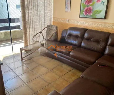 Apartamento com 3 dormitórios à venda, 159 m² por r$ 693.000,00 - balneário cidade atlântica - guarujá/sp