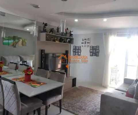 Apartamento com 2 dormitórios à venda, 55 m² por r$ 380.000,00 - vila são rafael - guarulhos/sp