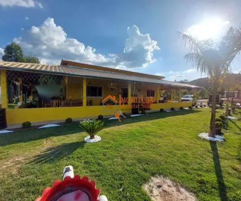 Chácara com 2 dormitórios à venda, 2000 m² por r$ 750.000,00 - pouso alegre - santa isabel/sp