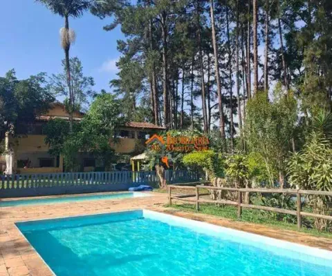 Sítio com 4 dormitórios à venda, 21858 m² por r$ 5.000.000,00 - jardim lígia - suzano/sp