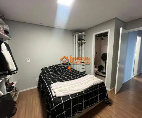 Apartamento com 3 dormitórios à venda, 77 m² por r$ 660.000,00 - jardim flor da montanha - guarulhos/sp