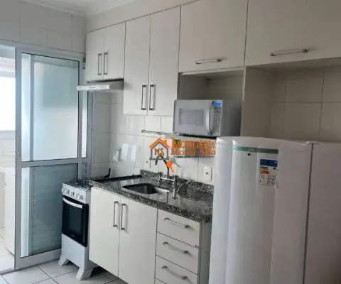 Studio para locação com 30m² mobiliado no condomínio inside - gopouva - guarulhos/sp