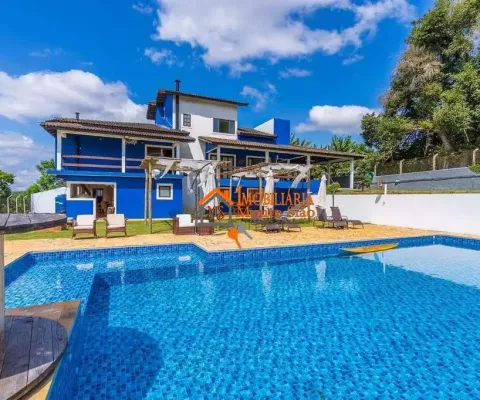 Chácara com 7 dormitórios à venda, 2400 m² por r$ 1.908.000,00 - chácara remanso (caucaia do alto) - cotia/sp