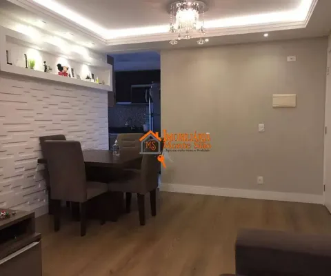 Apartamento com 3 dormitórios à venda, 76 m² por r$ 593.000,00 - picanco - guarulhos/sp