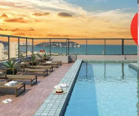 Apartamento com 1 quarto à venda, 47 m² por r$ 491.635 - enseada - guarujá/sp