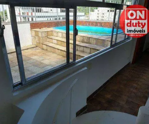 Cobertura com 4 dormitórios à venda, 160 m² por r$ 585.000,00 - parque enseada - guarujá/sp