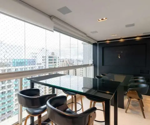 Apartamento à venda, 130m² úteis, ed champs elyses, 3 suites, 2 vagas, sol da manhã,  em frente a p