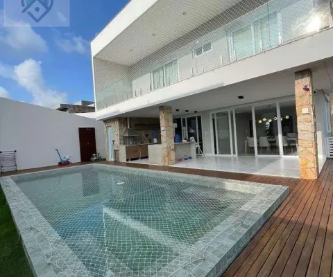 Casa em condomínio para venda em camaçari, alphaville (abrantes), 3 dormitórios, 3 suítes, 5 banheiros, 2 vagas