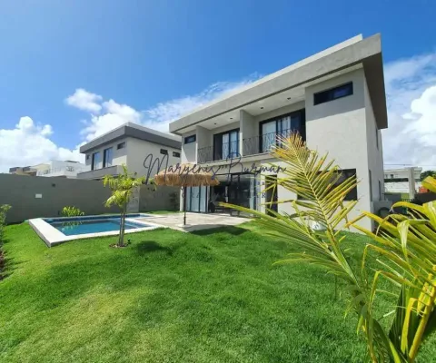 Casa em condomínio para venda em camaçari, alphaville (abrantes), 4 dormitórios, 4 suítes, 6 banheiros, 2 vagas