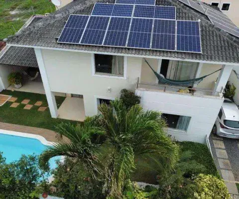 Casa em condomínio para venda em lauro de freitas, miragem, 3 dormitórios, 3 suítes, 5 banheiros, 2 vagas