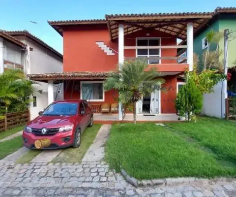 Casa em condomínio para venda em lauro de freitas, buraquinho, 3 dormitórios, 3 suítes, 4 banheiros, 1 vaga