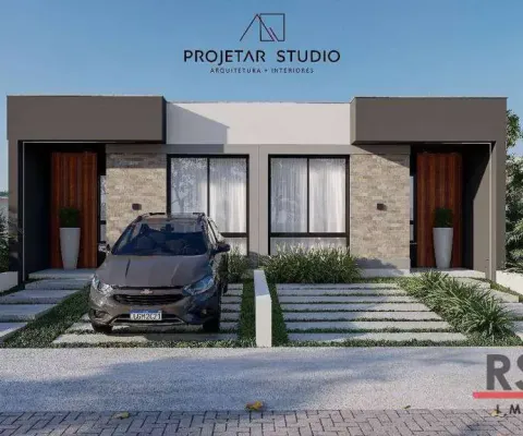 Casa com 2 dormitórios à venda, 66 m² por r$ 278.000 - jardim america - passo de torres/sc