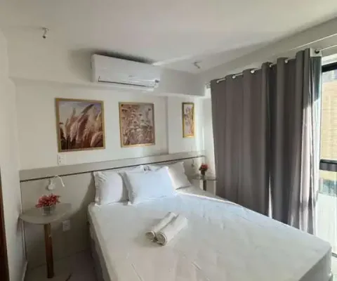 Flat novo todo mobiliado na beira mar do jardim oceania