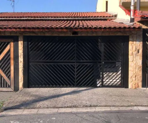 Casa com 3 dormitórios à venda, 210 m² - parque novo oratório - santo andré/sp