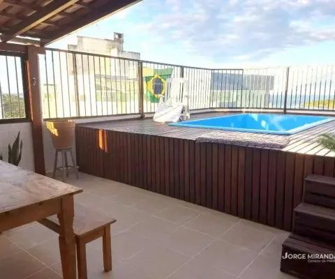 Cobertura com 4 dormitórios à venda por r$ 1.950.000,00 - praia do morro - guarapari/es