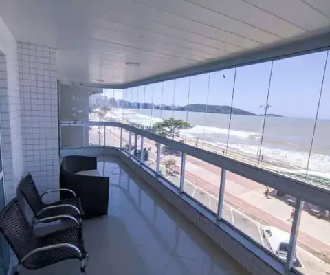 Apartamento com 4 quartos frente p/ mar à venda na praia do morro - guarapari/es