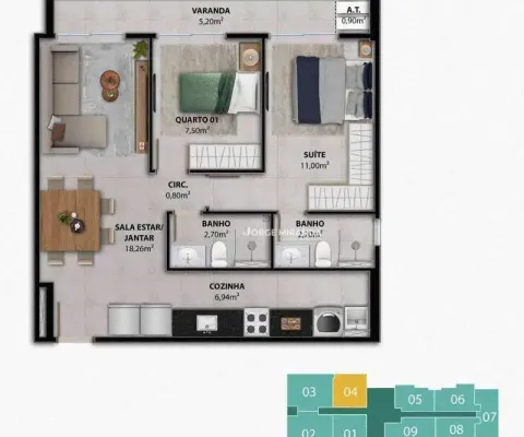 Apartamento com 2 dormitórios à venda, 63 m² por r$ 754.391,27 - centro - guarapari/es