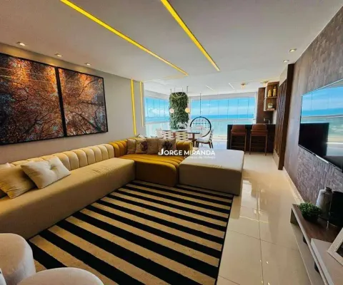Apartamento com 3 dormitórios à venda por r$ 2.500.000,00 - praia do morro - guarapari/es