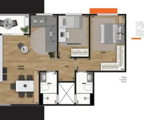Apartamento à venda em maringá, zona 08, com 2 quartos, com 64.02 m², up residence - yticon