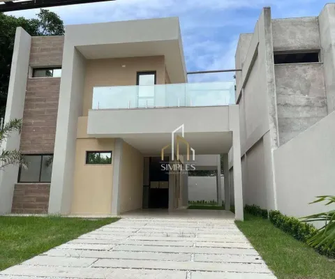 Casa duplex em rua privativa à venda, 170 m² por r$ 799.000 - pires façanha - eusébio/ce