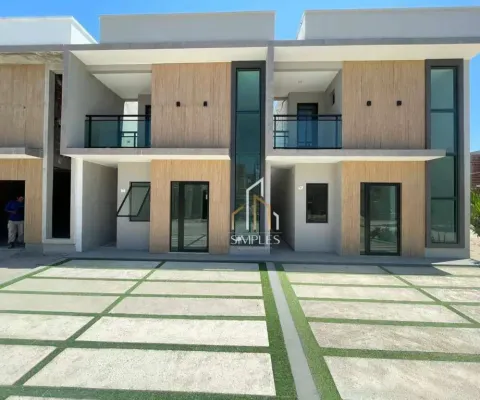 Casas duplex em condomínio com lazer completo – conforto e modernidade.