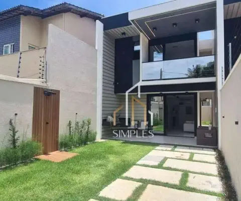 Última unidade! casa duplex no eusébio com 4 quartos por apenas 699 mil !