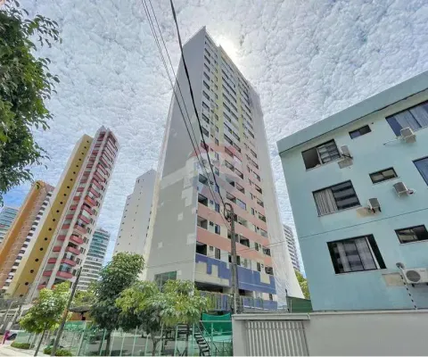 Apartamento a venda no ed saveiros no meireles com 54m², vista mar por r$ 650.000,00