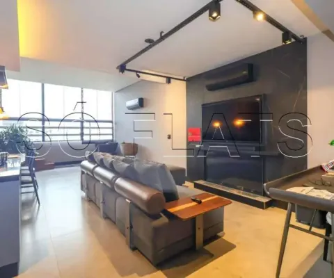 Cobertura de alto padrão disponível para locação com 128m² e 2 dormitórios e 1 vaga em alphaville.