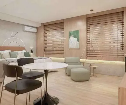 Flat the world disponível com 30,20m², 01 dormitório e 01 vaga de garagem