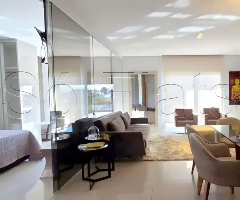 Residencial le grand viana, casa disponível para locação contendo 73m², 01 dormitório e 02 vagas.