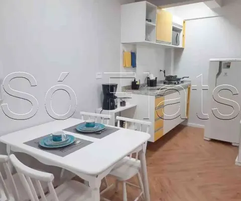 Excelente apartamento do tipo studio no bairro mais tradicional de são paulo!