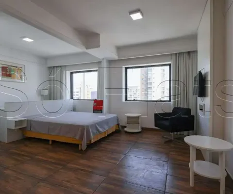 Flat no mercure sp privilege, disponível para locação com 30m², 1 dormitório e 1 vaga.