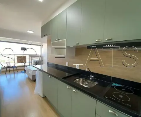 Residencial yby ibirapuera, apto disponível para locação com 27m², 1 dormitório e 1 vaga.