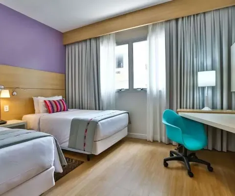 Flat radisson santos disponivel para venda com 30m², 01 dorm e 01 vaga de garagem