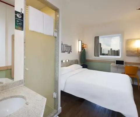 Flat ibis budget campinas 14m² para investimento no pool hoteleiro.