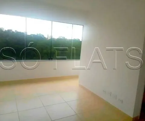 Residencial no morumbi disponível para locação 34m², 1 dormitório e 1 vaga. sem mobília.
