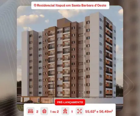 Apartamento com 2 quartos à venda no Jardim Itapuã, Santa Bárbara D'Oeste 