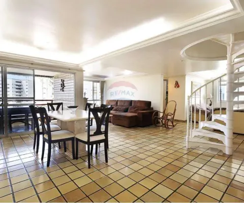 Cobertura duplex de 265 metros quadrados com 5 quartos no bairro das graças