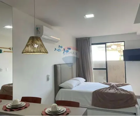 Apartamento com 26m², mobiliado e decorado - praia do cupe, pernambuco