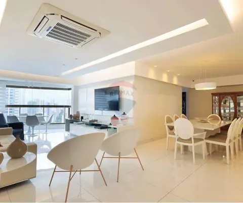 Apartamento com 172m de alto padrão com 3 suítes, closet, varanda integrada, 3 vagas de garagem e lazer completo
