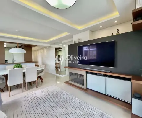 Apartamento amplo 02 dormitórios semimobiliado e 2 vagas de garagem