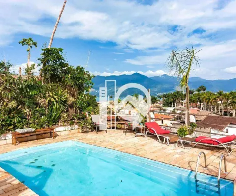 Casa com 4 dormitórios à venda, 750 m² - praia do arrastão - são sebastião/sp