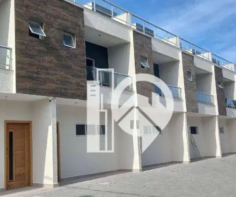 Triplex em condomínio fechado, 138m² - 3 dormitórios - massaguaçu - caraguatatuba/sp