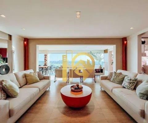 Apartamento luxuoso com 4 dormitórios à venda, 259 m² andar alto, porta fechada - jardim das colinas - sjcampos/sp