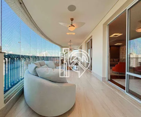Apartamento de luxo com 4 suítes à venda, 360m² jardim aquarius - sjcampos/sp